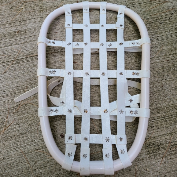 Laplandia 1988 Snow Shoes 138/5138 Vintage White Ski Lodge Decor Sweden - Picture 3 of 10